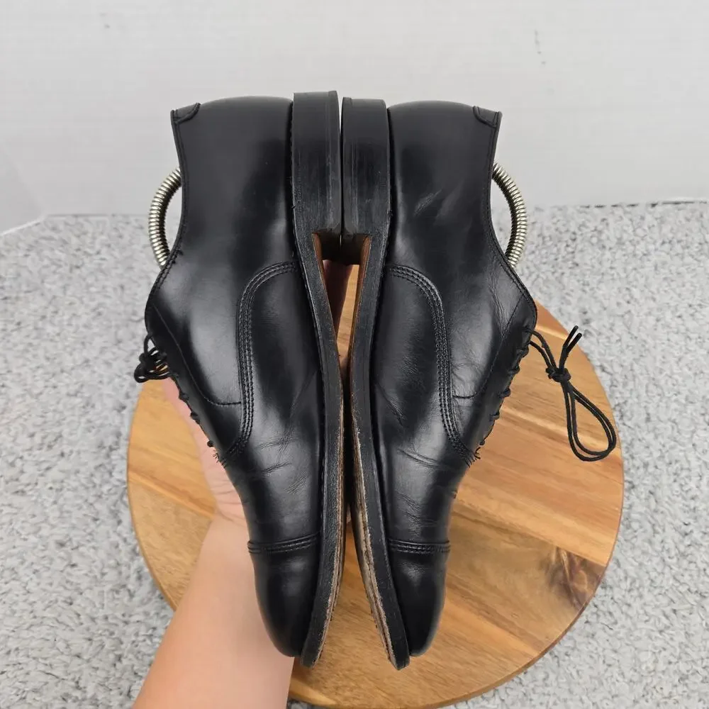 Allen Edmonds Mens 8.5D Park Avenue Black Leather Cap Toe Oxford Dress Shoe 5615